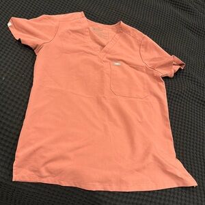 Figs Mauve Catarina scrub top S